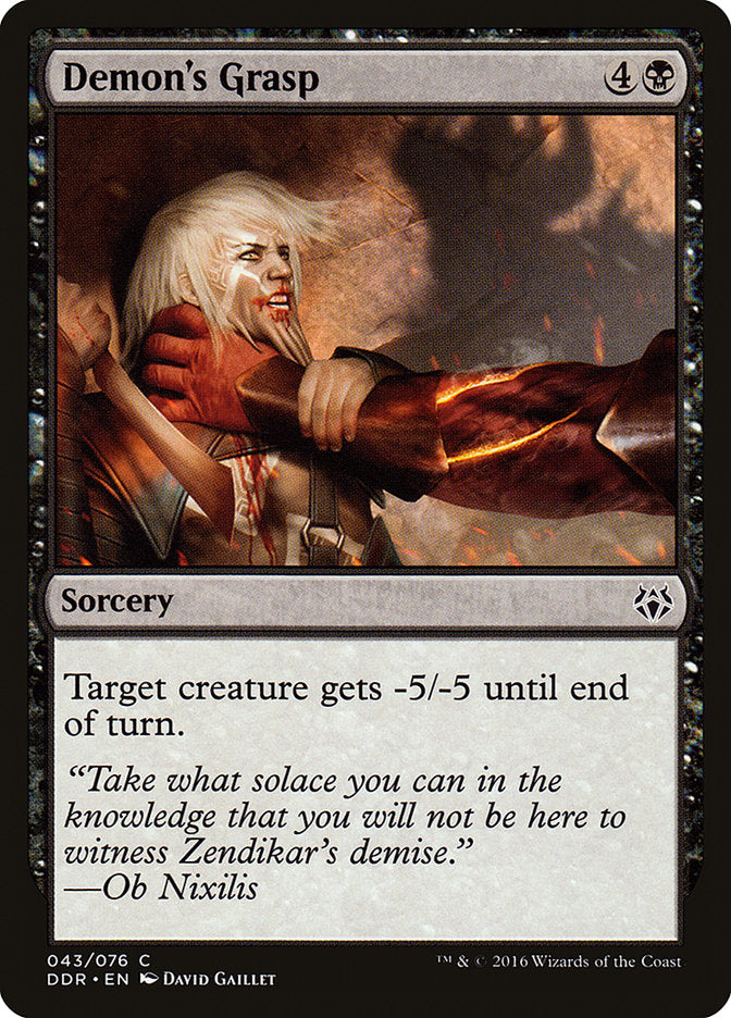 Demon's Grasp [Duel Decks: Nissa vs. Ob Nixilis] (DDR 43)