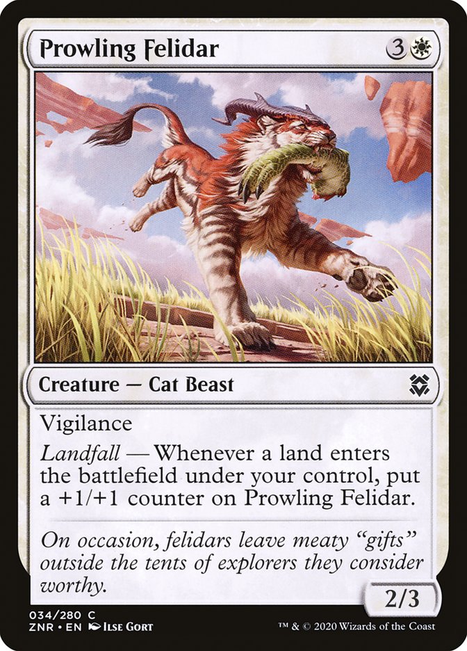 Prowling Felidar [Zendikar Rising] (ZNR 34)