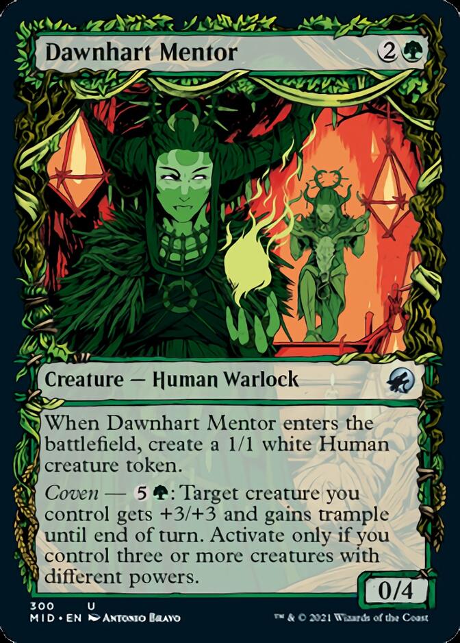 Dawnhart Mentor (Showcase Equinox) [Innistrad: Midnight Hunt] (MID 300)