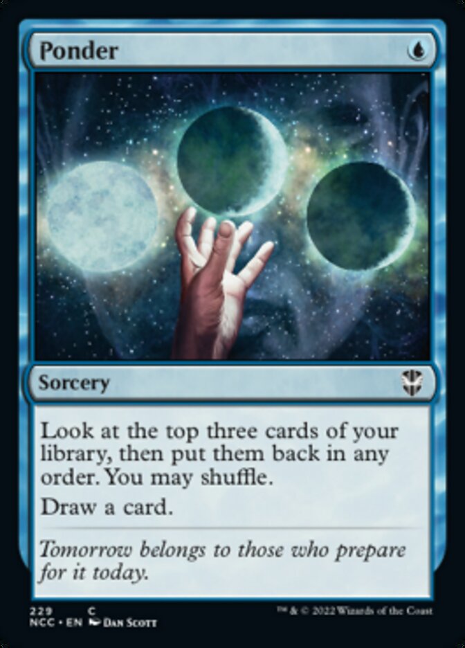 Ponder [Streets of New Capenna Commander] (NCC 229)