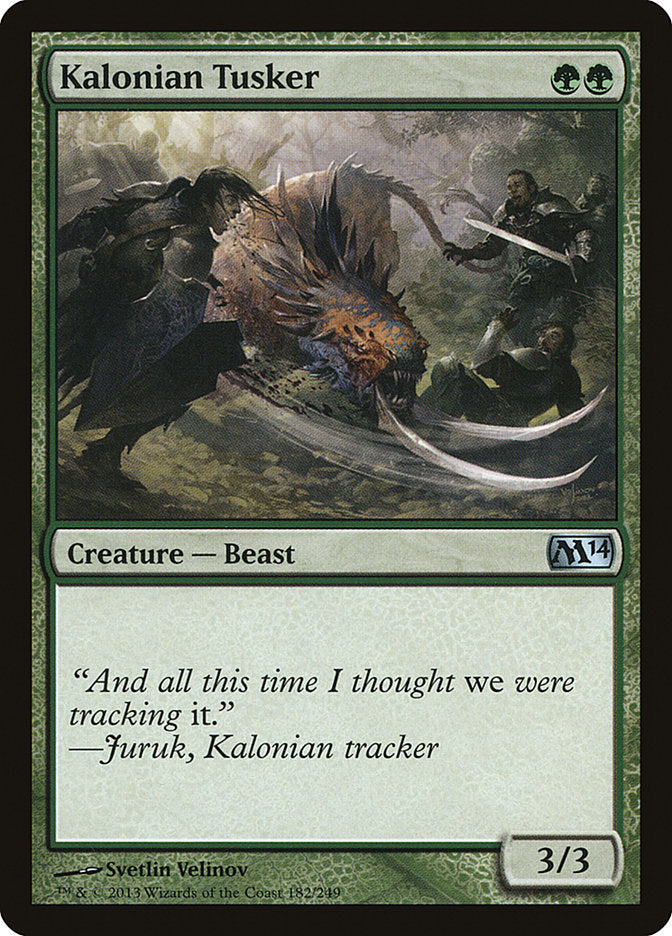 Kalonian Tusker [Magic 2014] (M14 182)