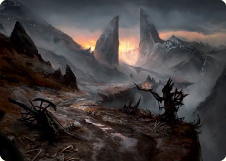 Haunted Ridge Art Card [Innistrad: Midnight Hunt Art Series] (AMID 73)