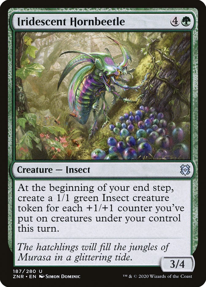 Iridescent Hornbeetle [Zendikar Rising] (ZNR 187)