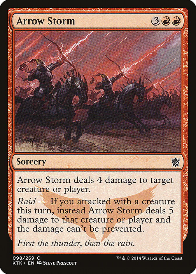 Arrow Storm [Khans of Tarkir] (KTK 98)