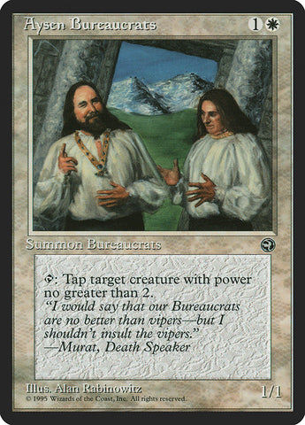 Aysen Bureaucrats (Murat Flavor Text) [Homelands] (HML 3A)