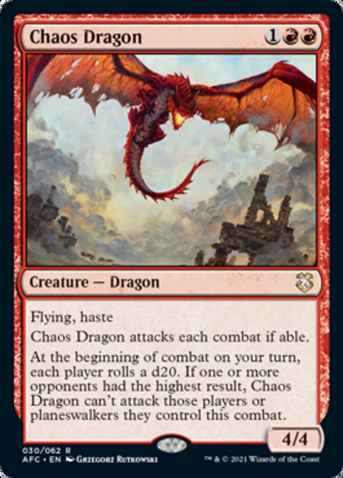 Chaos Dragon [Dungeons & Dragons: Adventures in the Forgotten Realms Commander] (AFC 30)
