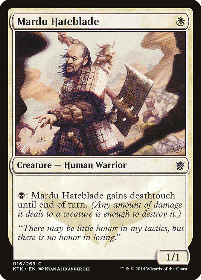 Mardu Hateblade [Khans of Tarkir] (KTK 16)