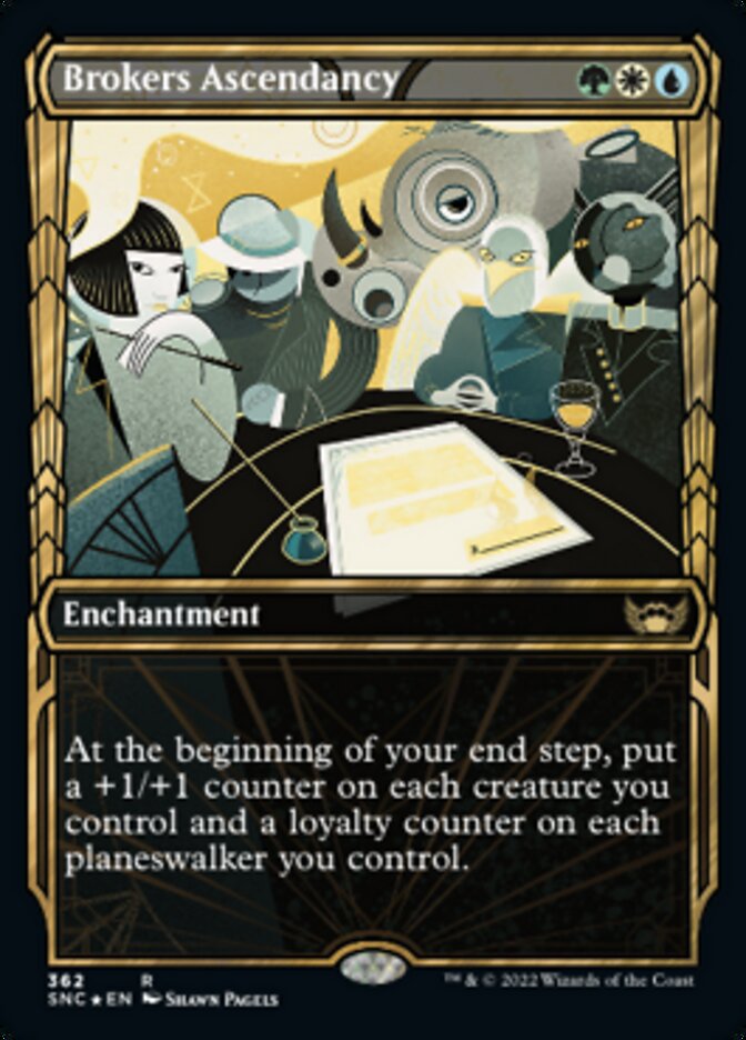 Brokers Ascendancy (Showcase Golden Age Gilded Foil) (SNC 362)