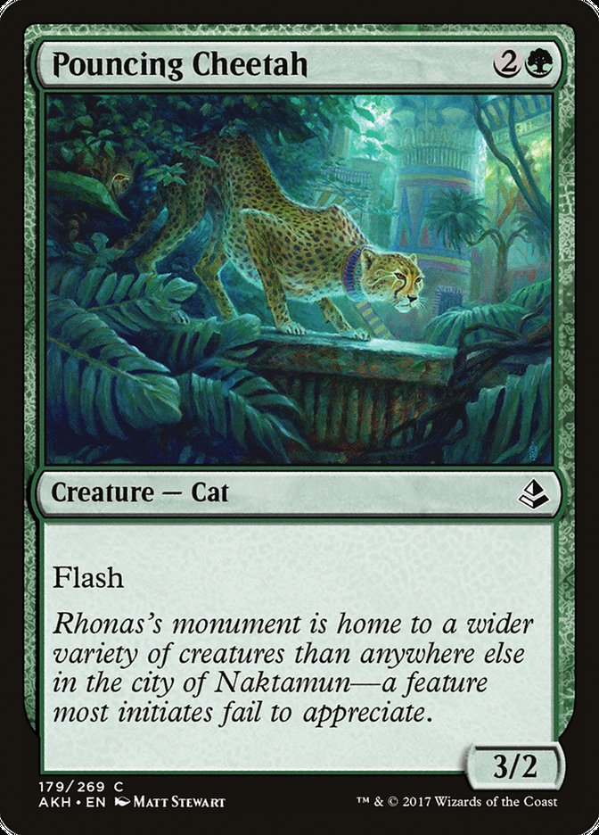 Pouncing Cheetah [Amonkhet] (AKH 179)