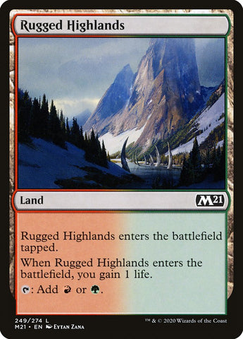 Rugged Highlands [Core Set 2021] (M21 249)