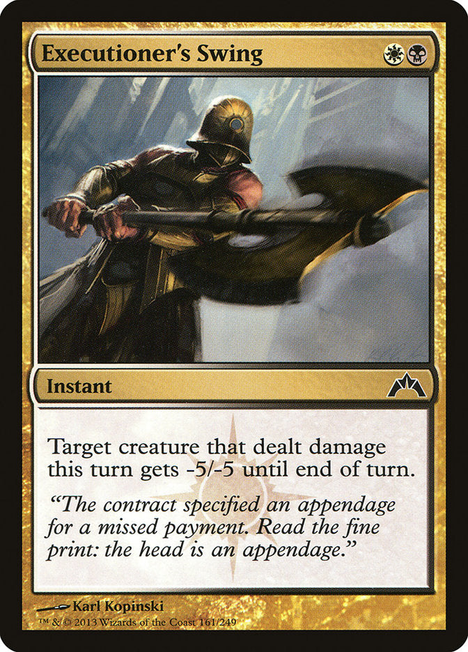 Executioner's Swing [Gatecrash] (GTC 161)
