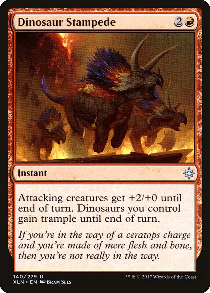 Dinosaur Stampede [Ixalan] (XLN 140)