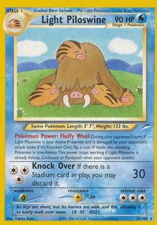 Light Piloswine (26/105) [Neo Destiny]