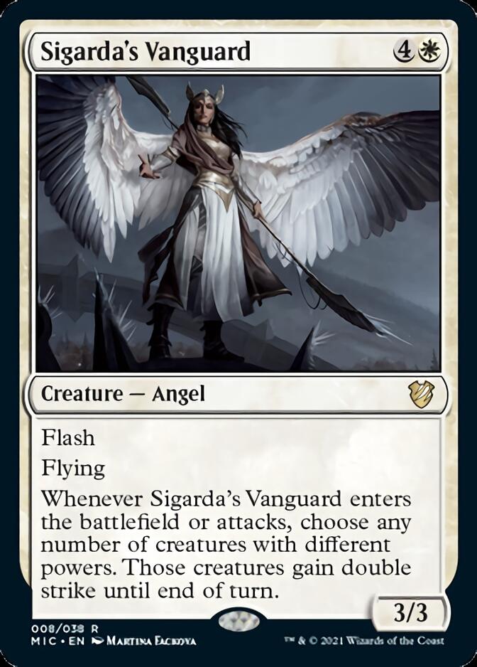 Sigarda's Vanguard [Innistrad: Midnight Hunt Commander] (MIC 8)
