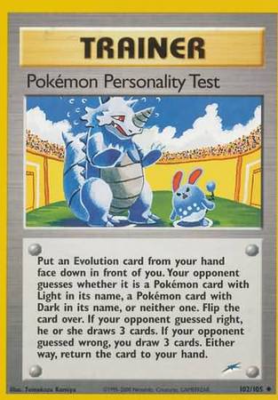Pokemon Personality Test (102/105) [Neo Destiny]