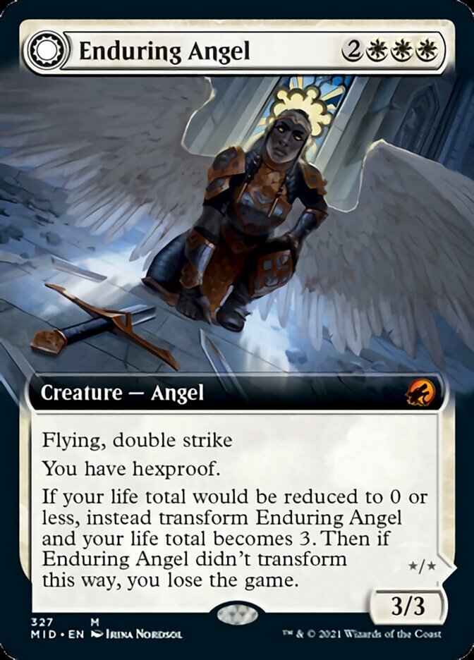 Enduring Angel // Angelic Enforcer (Extended) [Innistrad: Midnight Hunt] (MID 327)