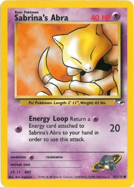 Sabrina's Abra (91/132) [Gym Heroes]