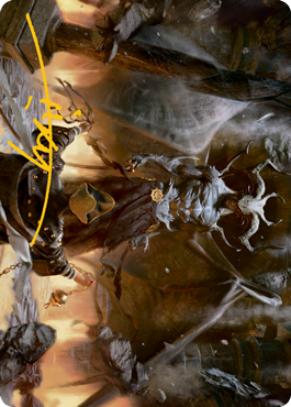 Ormendahl, the Corrupter Art Card (Gold-Stamped Signature) [Innistrad: Midnight Hunt Art Series] (AMID 38)