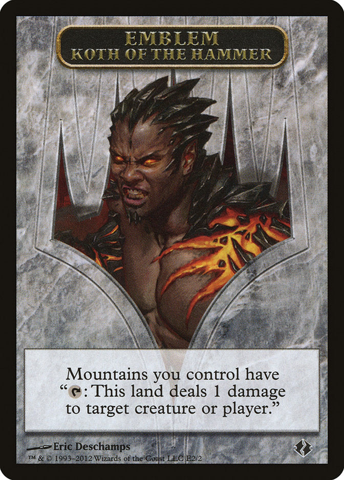 Koth of the Hammer Emblem [Duel Decks: Venser vs. Koth Tokens] (TDDI 2)