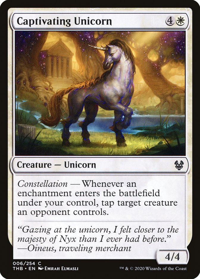 Captivating Unicorn [Theros Beyond Death] (THB 6)