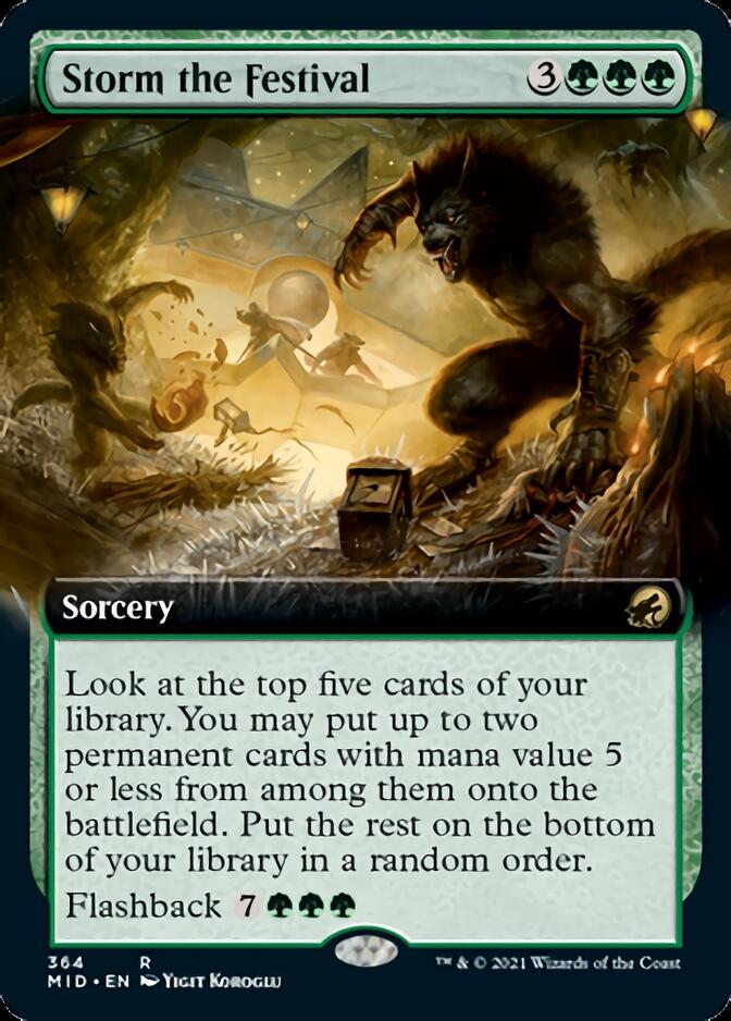 Storm the Festival (Extended) [Innistrad: Midnight Hunt] (MID 364)