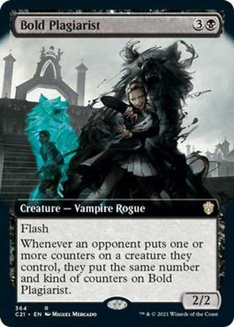 Bold Plagiarist (Extended)
 [Commander 2021] (C21 364)