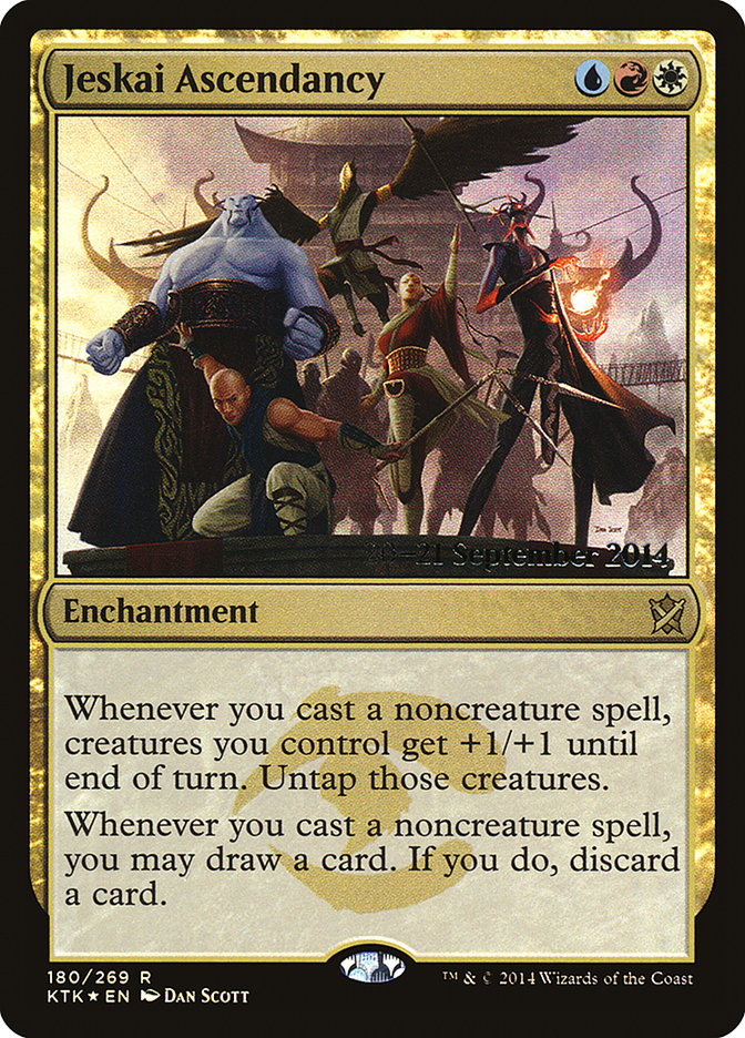 Jeskai Ascendancy  (Prerelease) [Khans of Tarkir Prerelease Promos] (PKTK 180S)