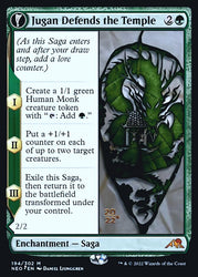 Jugan Defends the Temple // Remnant of the Rising Star [Kamigawa: Neon Dynasty Prerelease Promos] (PNEO 194)