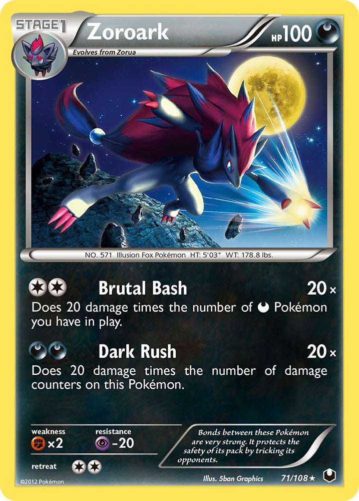 Zoroark (Cracked Ice Holo) (71/108) [Theme Deck Exclusives]