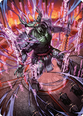 Hidetsugu, Devouring Chaos Art Card [Kamigawa: Neon Dynasty Art Series] (ANEO 56)