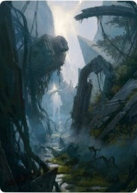 Swamp 2 Art Card [Zendikar Rising Art Series] (AZNR 14)
