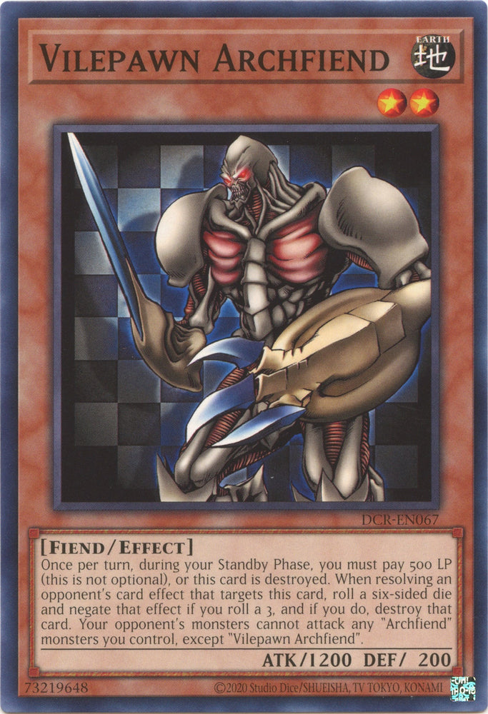Vilepawn Archfiend [DCR-EN067] Common