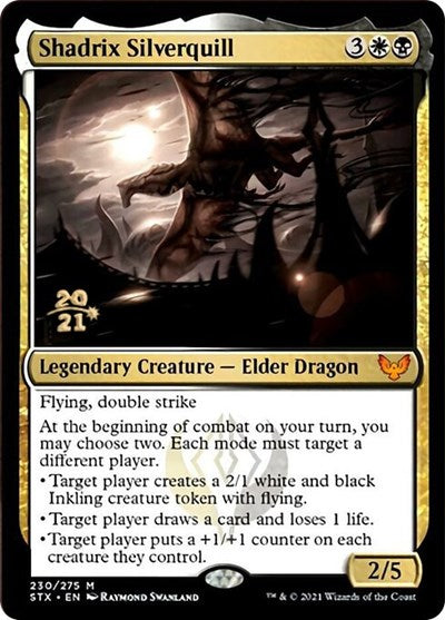 Shadrix Silverquill [Strixhaven: School of Mages Prerelease Promos] (PSTX 230)