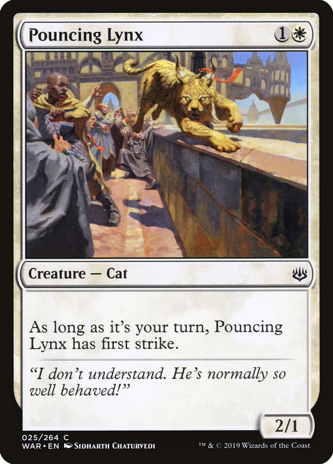 Pouncing Lynx [War of the Spark] (WAR 25)