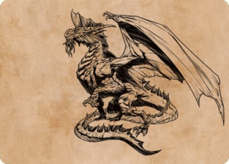 Ancient Silver Dragon Art Card [Commander Legends: Battle for Baldur's Gate Art Series]