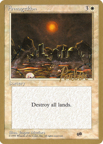 Armageddon (Preston Poulter) (SB) [Pro Tour Collector Set] (PTC PP5SB)