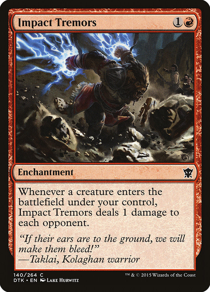 Impact Tremors [Dragons of Tarkir] (DTK 140)