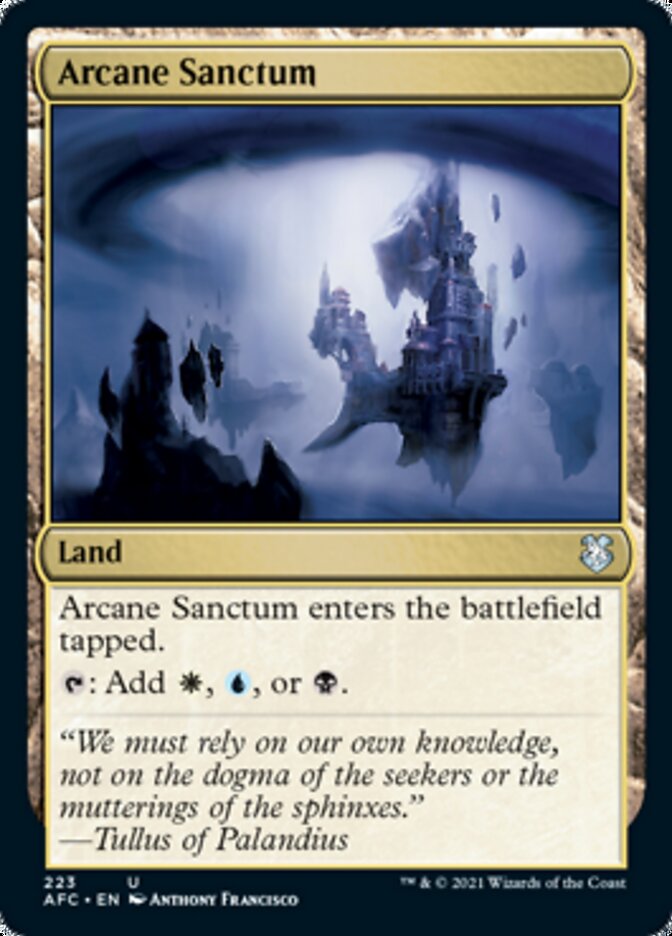 Arcane Sanctum [Dungeons & Dragons: Adventures in the Forgotten Realms Commander] (AFC 223)