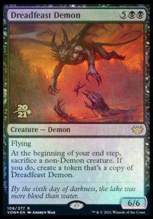 Dreadfeast Demon [Innistrad: Crimson Vow Prerelease Promos] (PVOW 108)