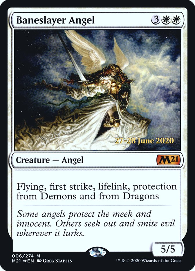 Baneslayer Angel  [Core Set 2021 Prerelease Promos] (PM21 6S)