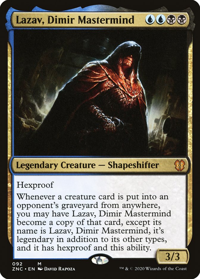 Lazav, Dimir Mastermind [Zendikar Rising Commander] (ZNC 92)