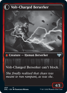 Voltaic Visionary // Volt-Charged Berserker [Innistrad: Double Feature] (DBL 450)