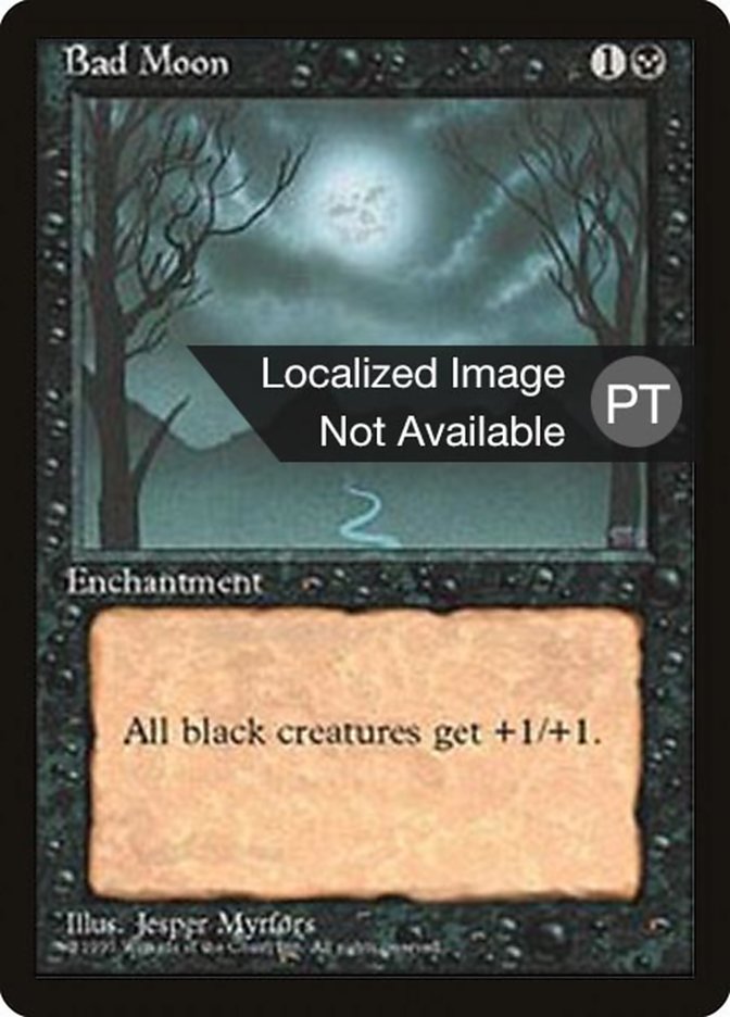 Bad Moon [Fourth Edition Foreign Black Border] (4BB 120)