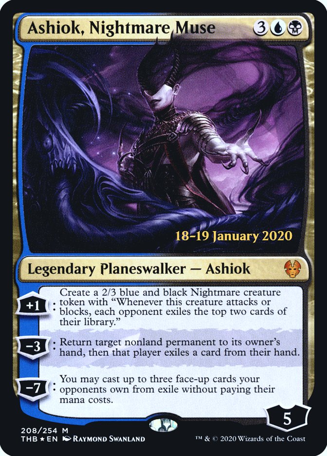 Ashiok, Nightmare Muse [Theros Beyond Death Prerelease Promos] (PTHB 208S)