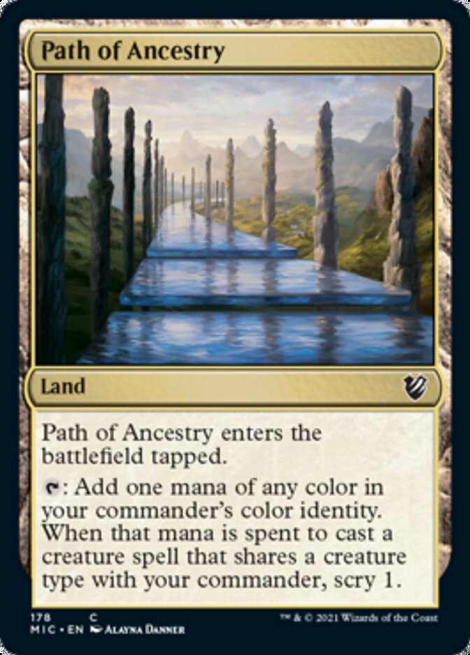 Path of Ancestry [Innistrad: Midnight Hunt Commander] (MIC 178)