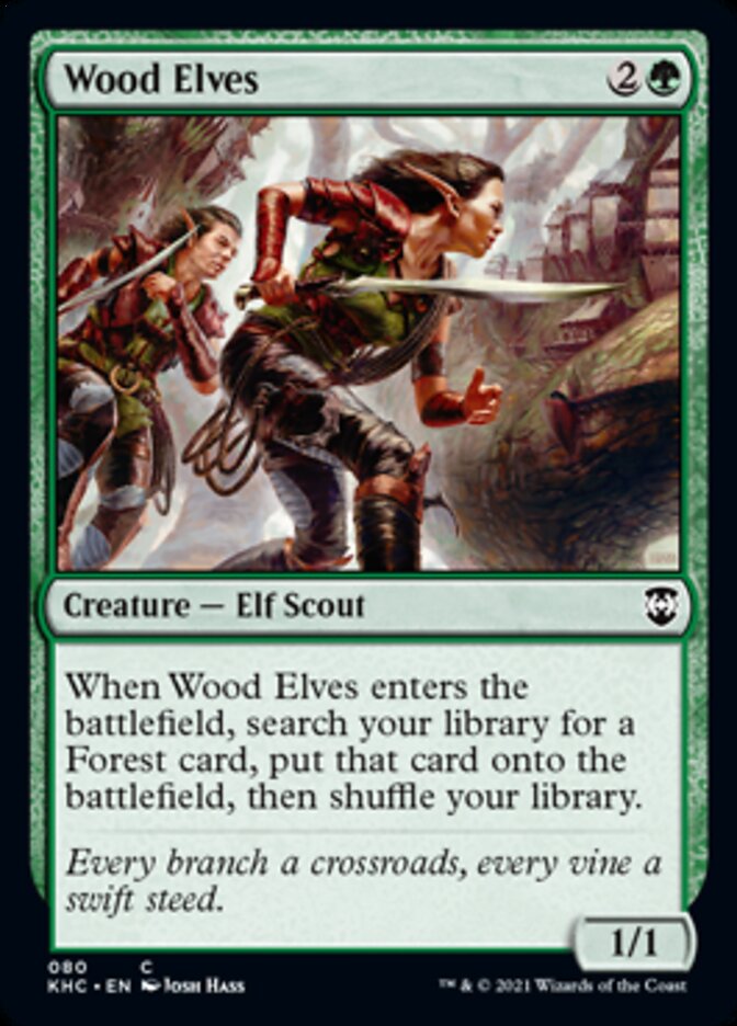 Wood Elves [Kaldheim Commander] (KHC 80)
