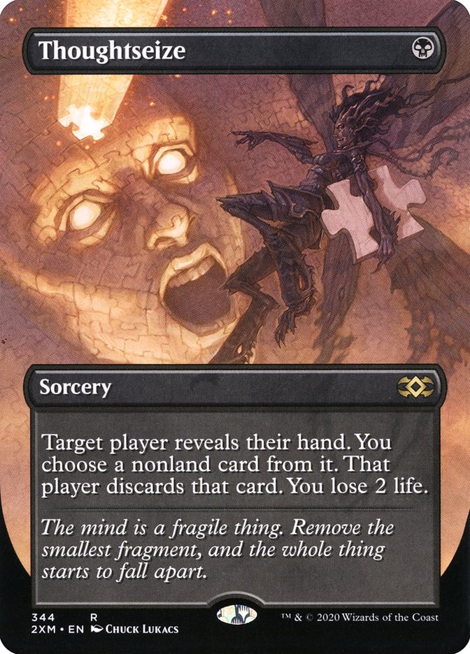 Thoughtseize (Borderless) [Double Masters] (2XM 344)