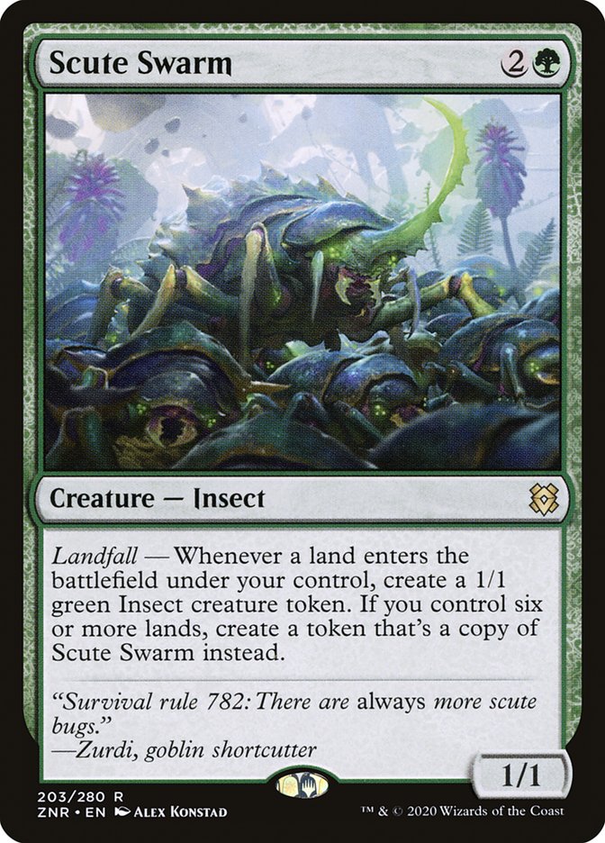 Scute Swarm [Zendikar Rising] (ZNR 203)