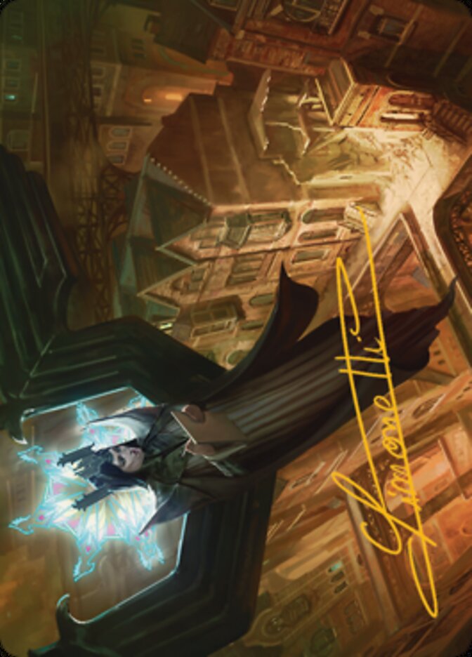 Angelic Sleuth Art Card (Gold-Stamped Signature) [Streets of New Capenna Art Series] (ASNC 48)