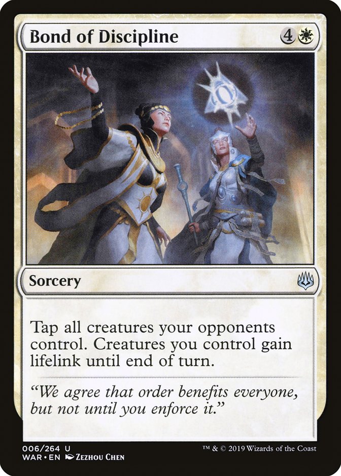 Bond of Discipline [War of the Spark] (WAR 6)